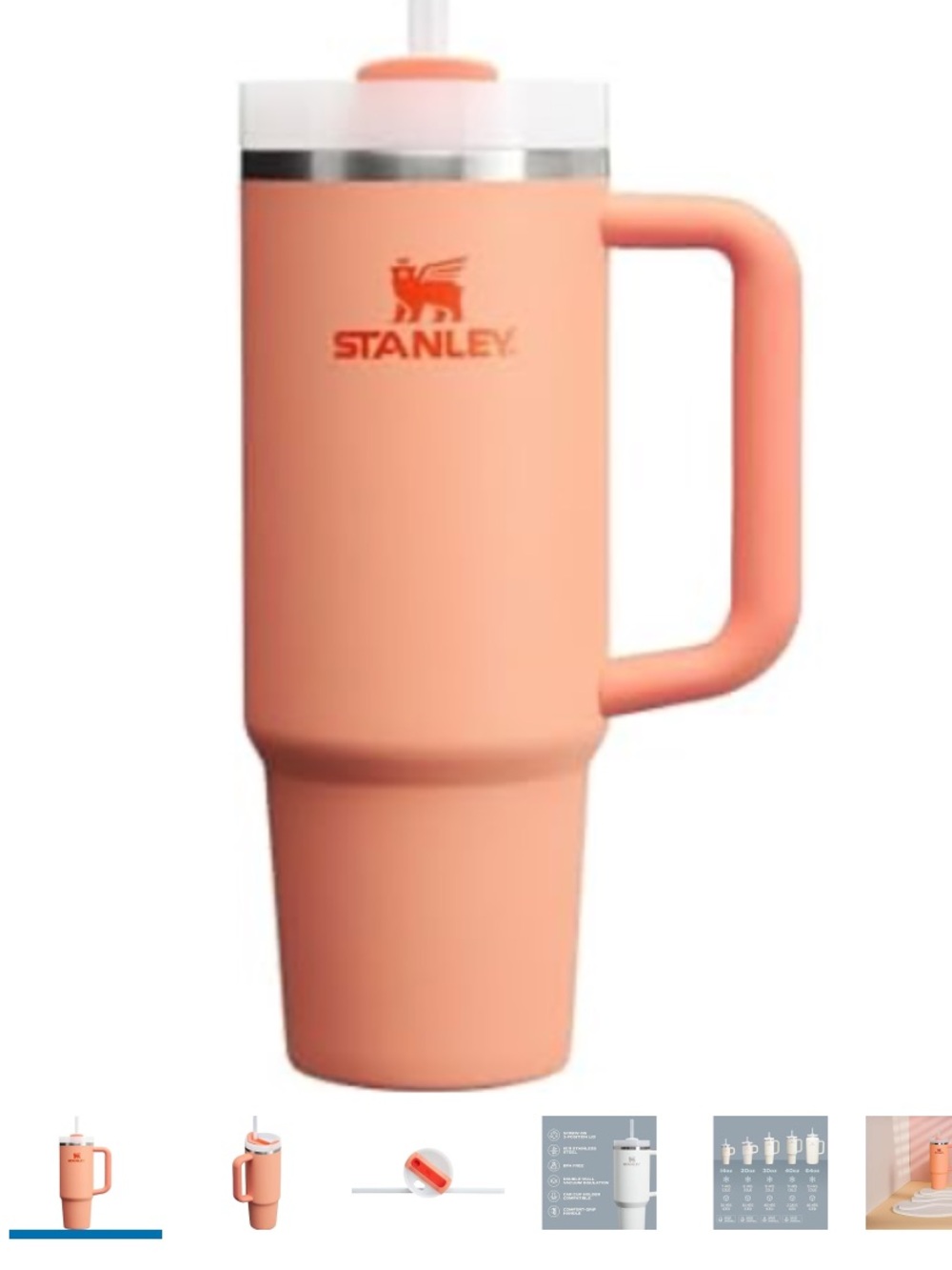 Stanley Quencher H2.0 Tumbler 30oz - Nectarine